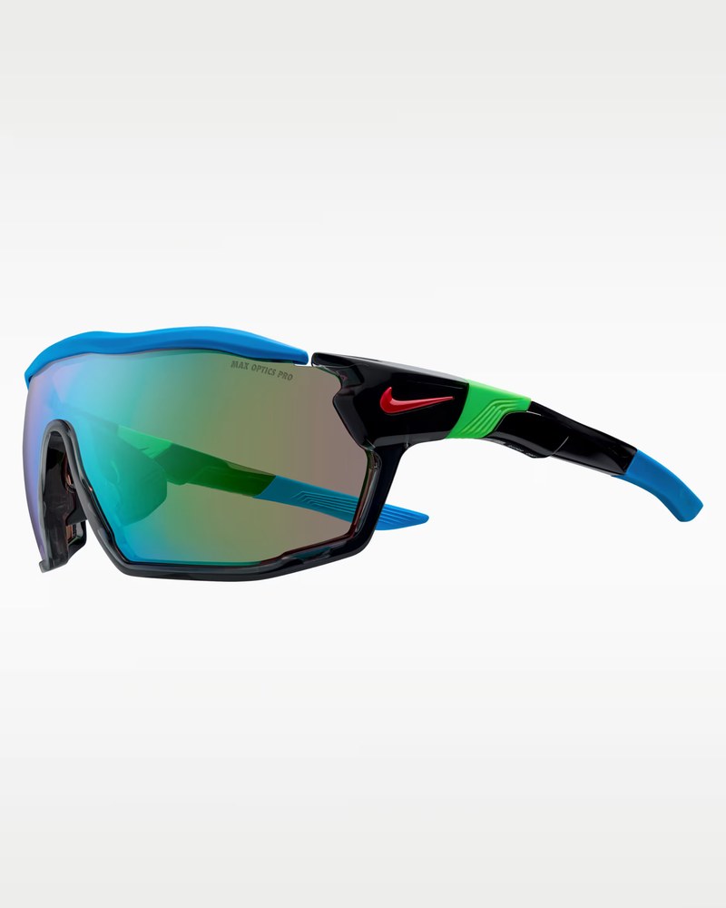 Nike Max Optics Pro, gafas negras con lente verde-azul