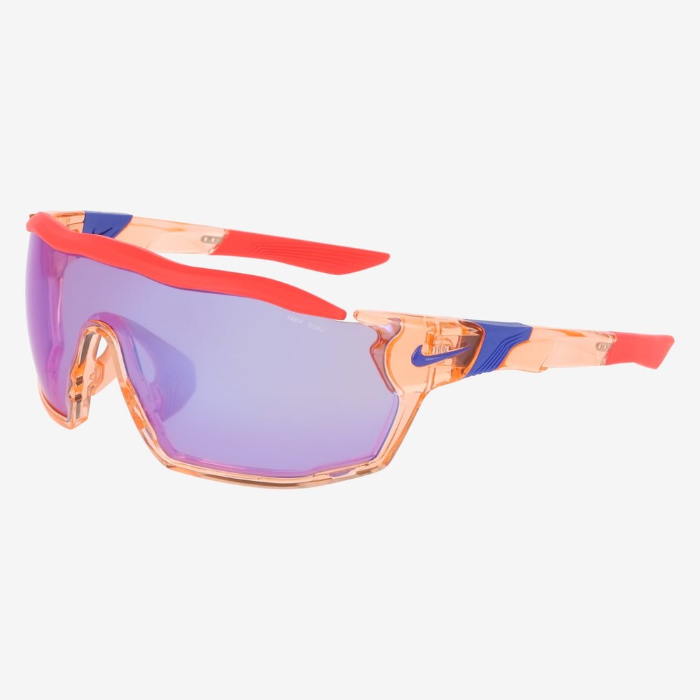 Nike Road, gafas deportivas durazno con lente morado