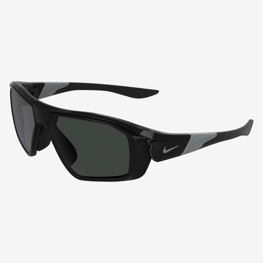 Nike, gafas deportivas negras con lente verde oscuro